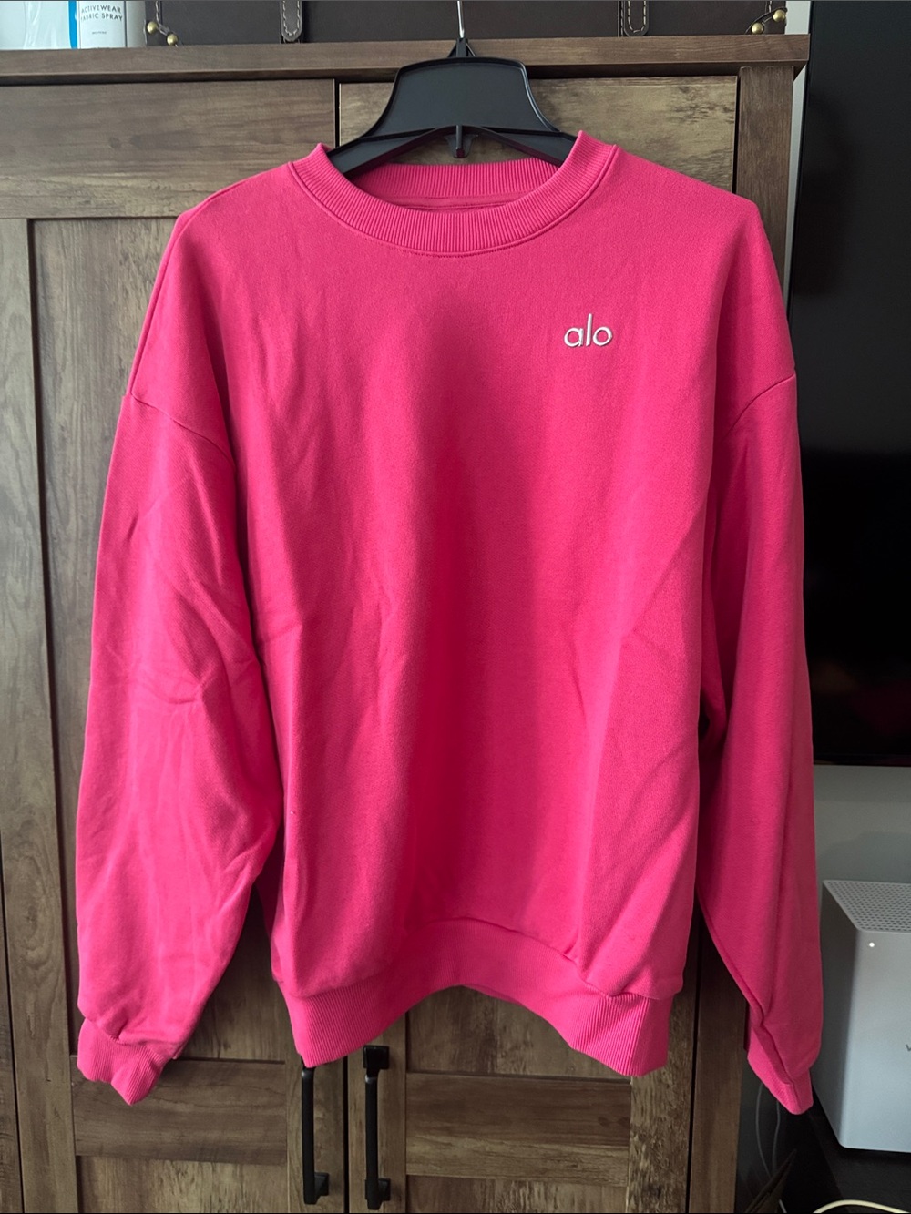 Alo Hot Pink Crewneck Sweatshirt